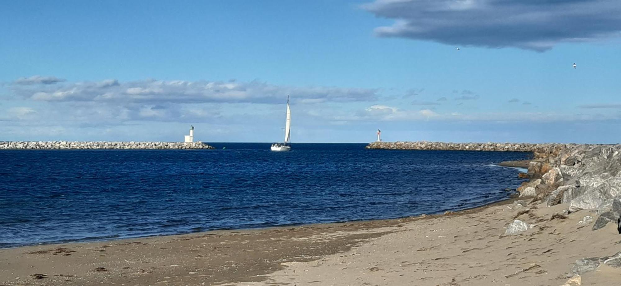 Port Leucate T2 Vue Mer 100M De La Plage Exterior foto